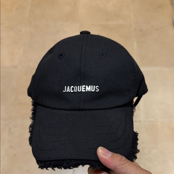Jacquemus Midnight Black Textured Cap 58cm - Picture 3 of 6
